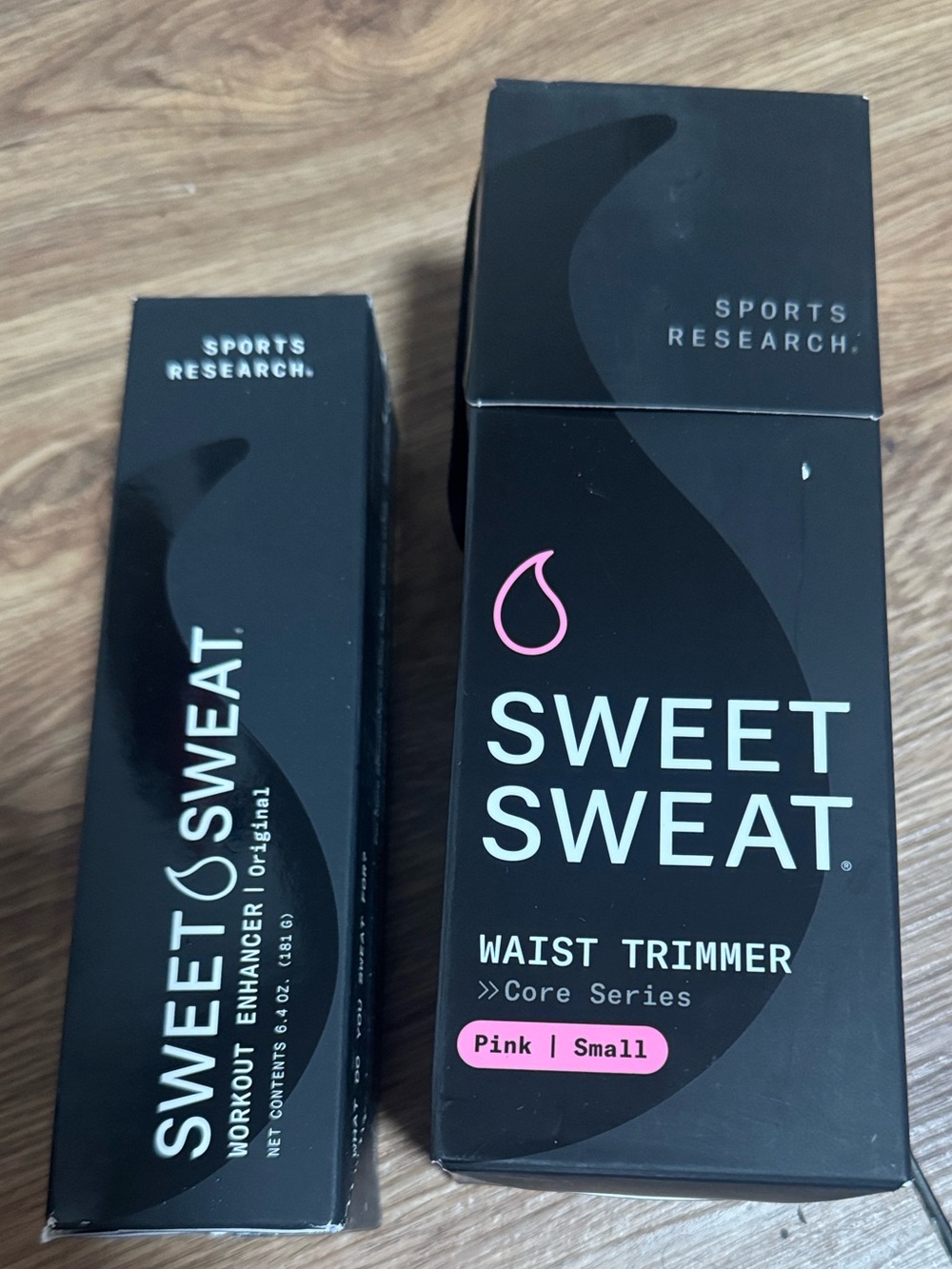 Sweet Sweat Waist Trimmer core series  sz-small pink & sweat sweat enhancer  NEW